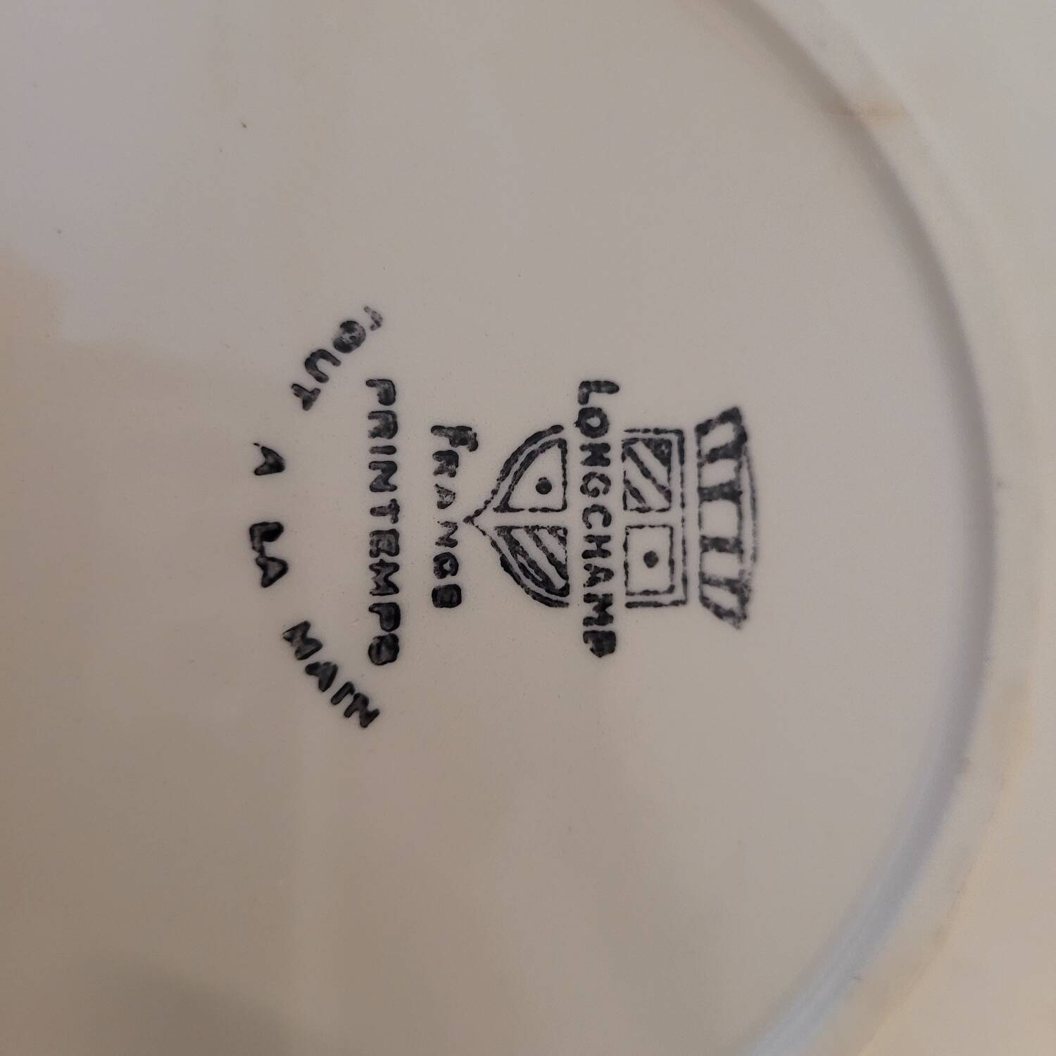 Set of 6 Longchamp 70's flat plates