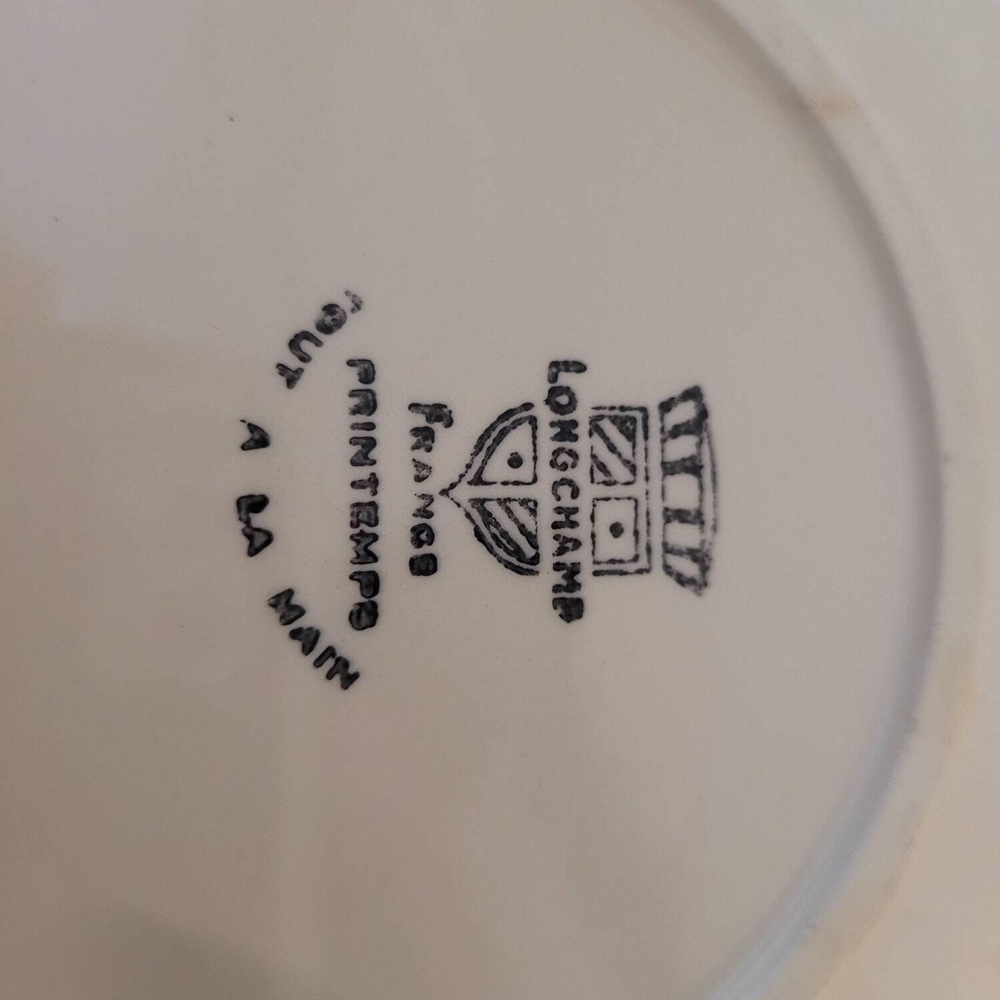 Set of 6 Longchamp 70's flat plates