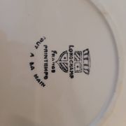 Set of 6 Longchamp 70's flat plates