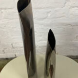 Duo of brass vases from the 60s