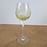 7 Antique chiseled crystal wine glasses from Ouraline