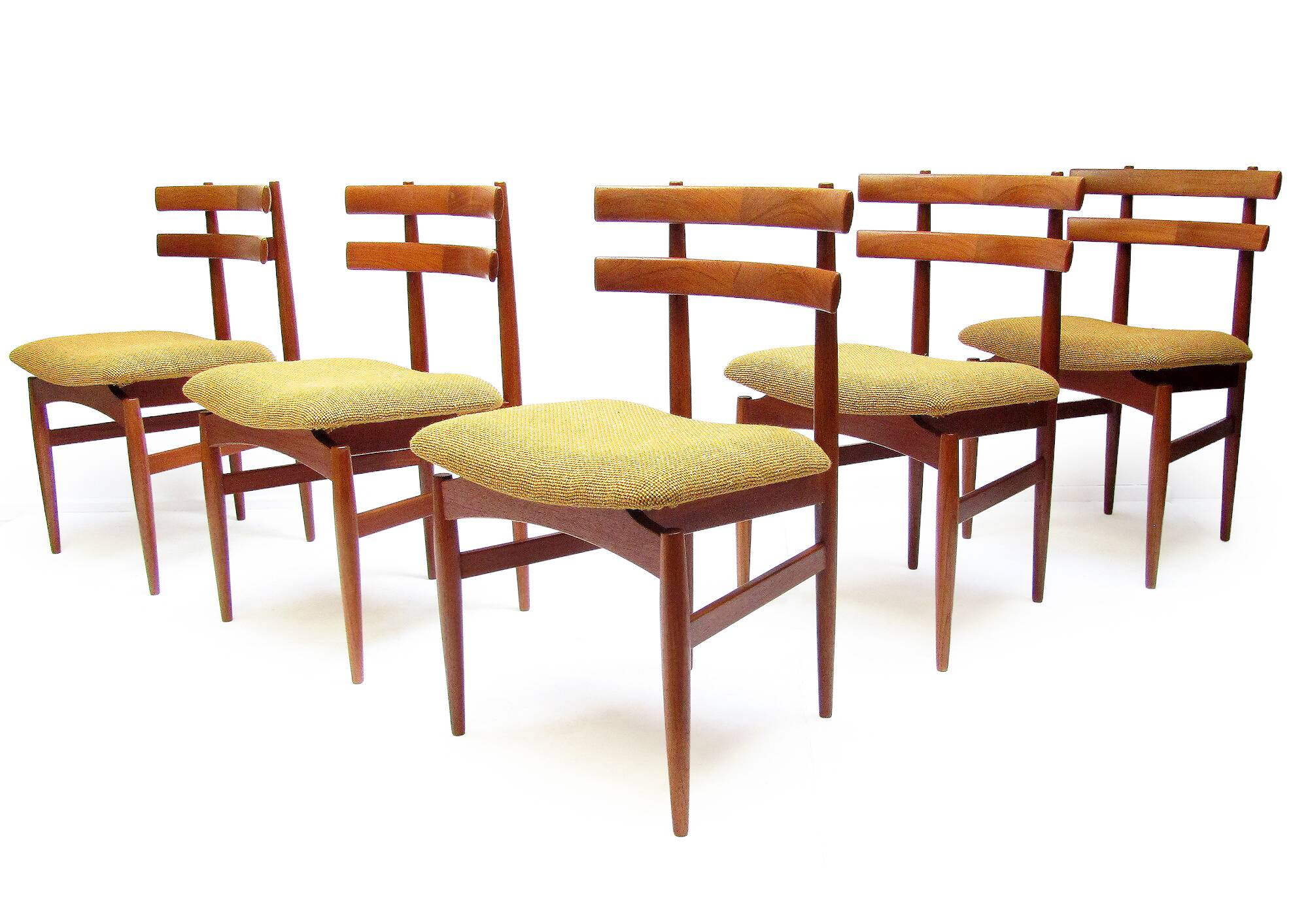 Five 1960s Danish Model 30 Dining Chairs by Poul Hundevad