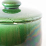 Green glazed ceramic box
