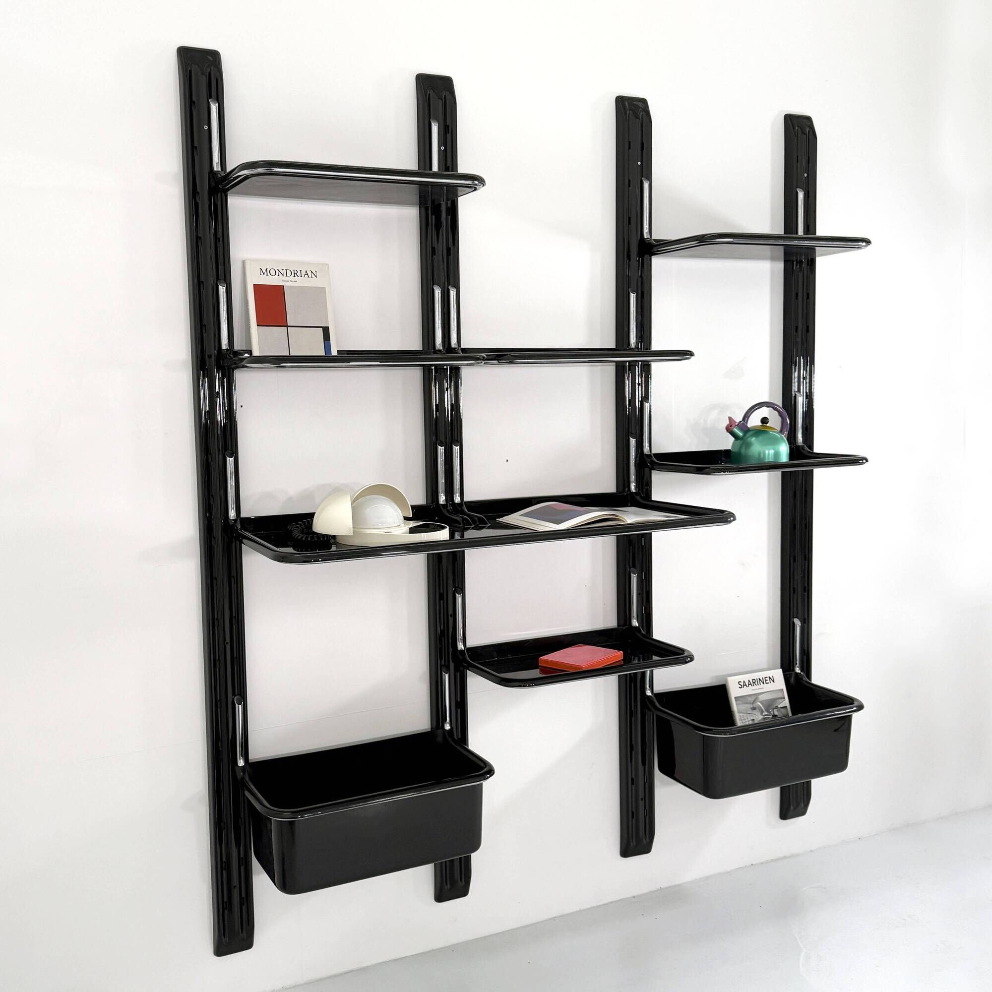 Speedy modular shelving unit by Alberto Rosselli for Saporiti, 1970
