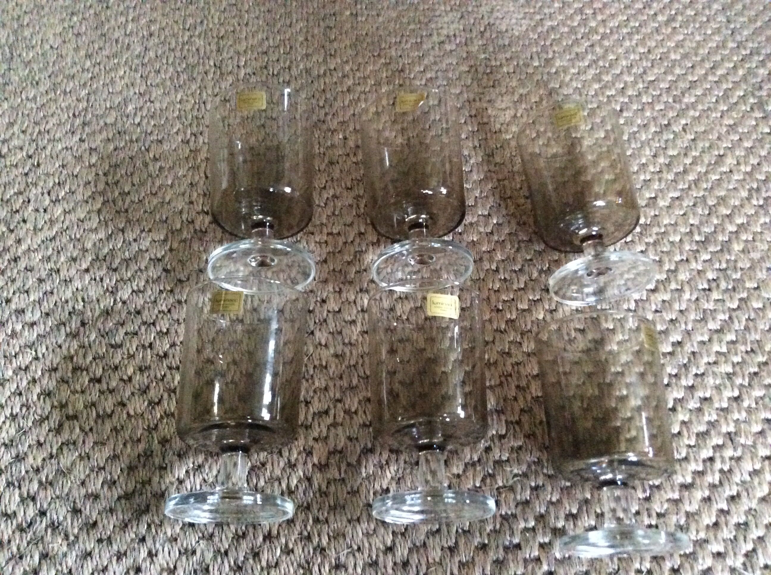 Série de 6 verres à pied
