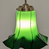 Art Nouveau style Murano glass pendant light circa 1950