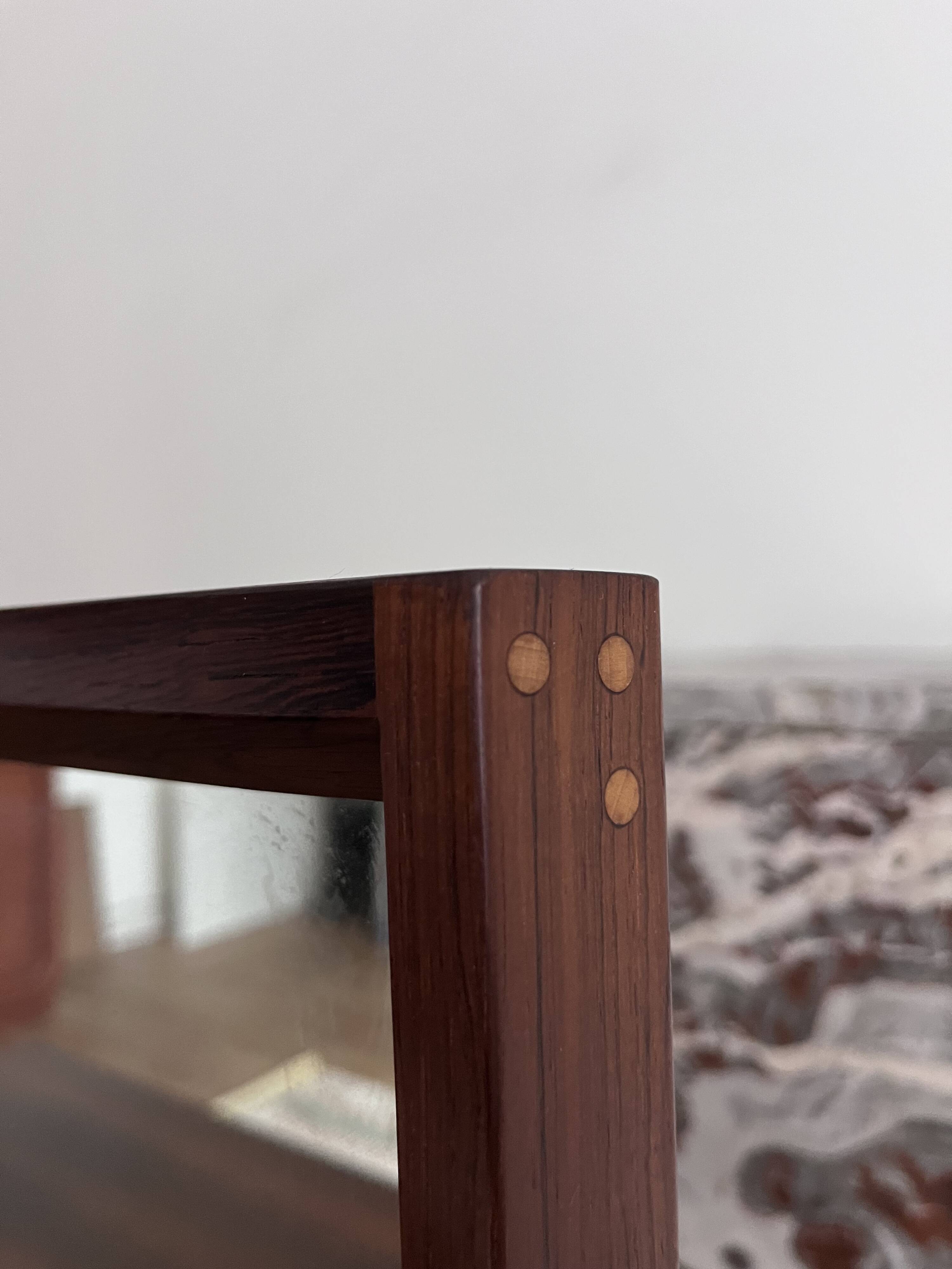Miroir en palissandre de Kai Kristiansen pour Aksel Kjersgaard