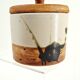 Lidded pot in stoneware — La Colombe pottery, 1970s