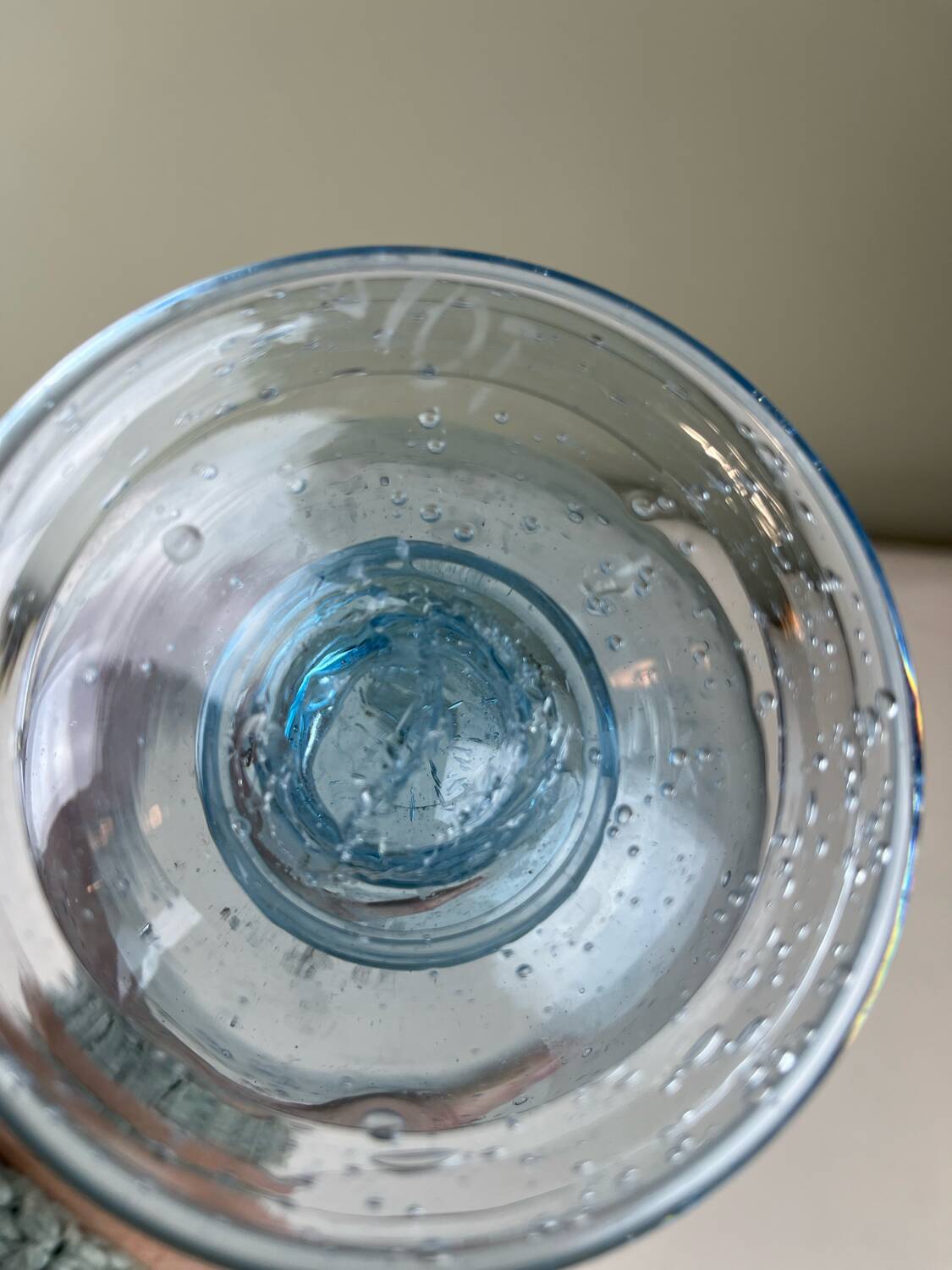 Biot bubble glass candle holder