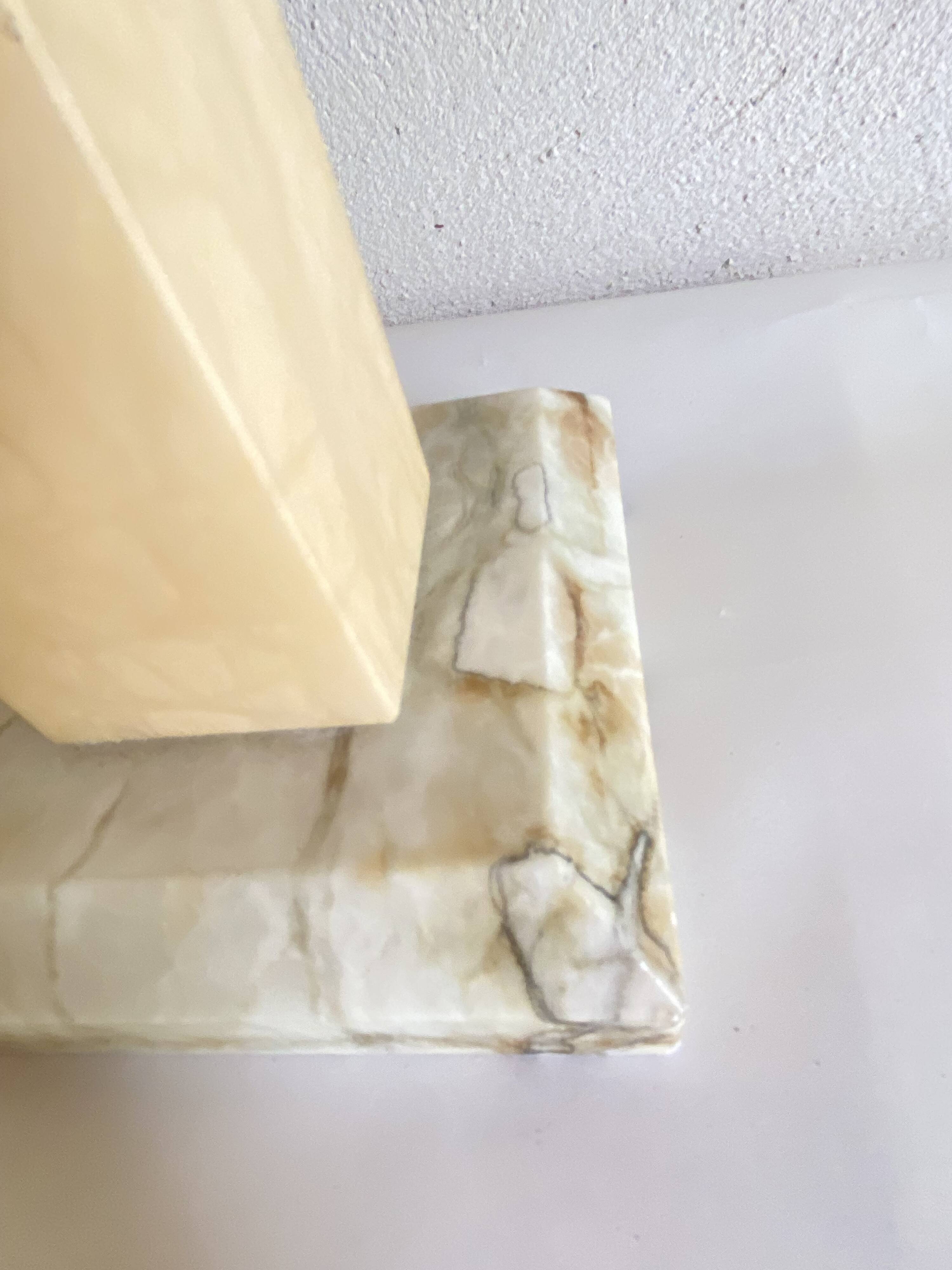 Alabaster lamp Pegasan, 1970s