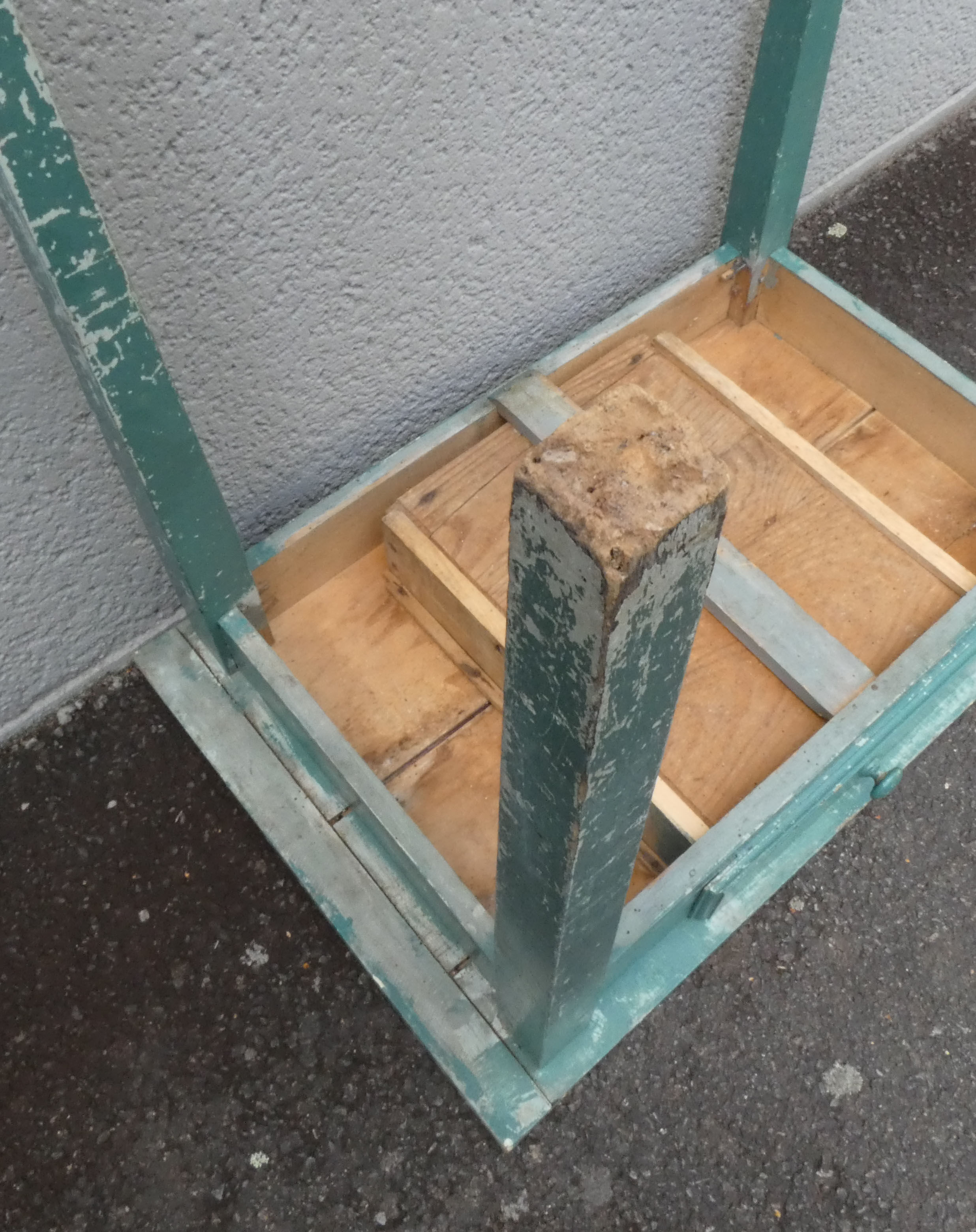 Old wooden table vintage patina