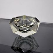 Ashtray by flavio Poli for seguso, sommerso glass, Murano, Italy, 1960