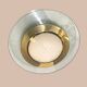Glass brass flushmount