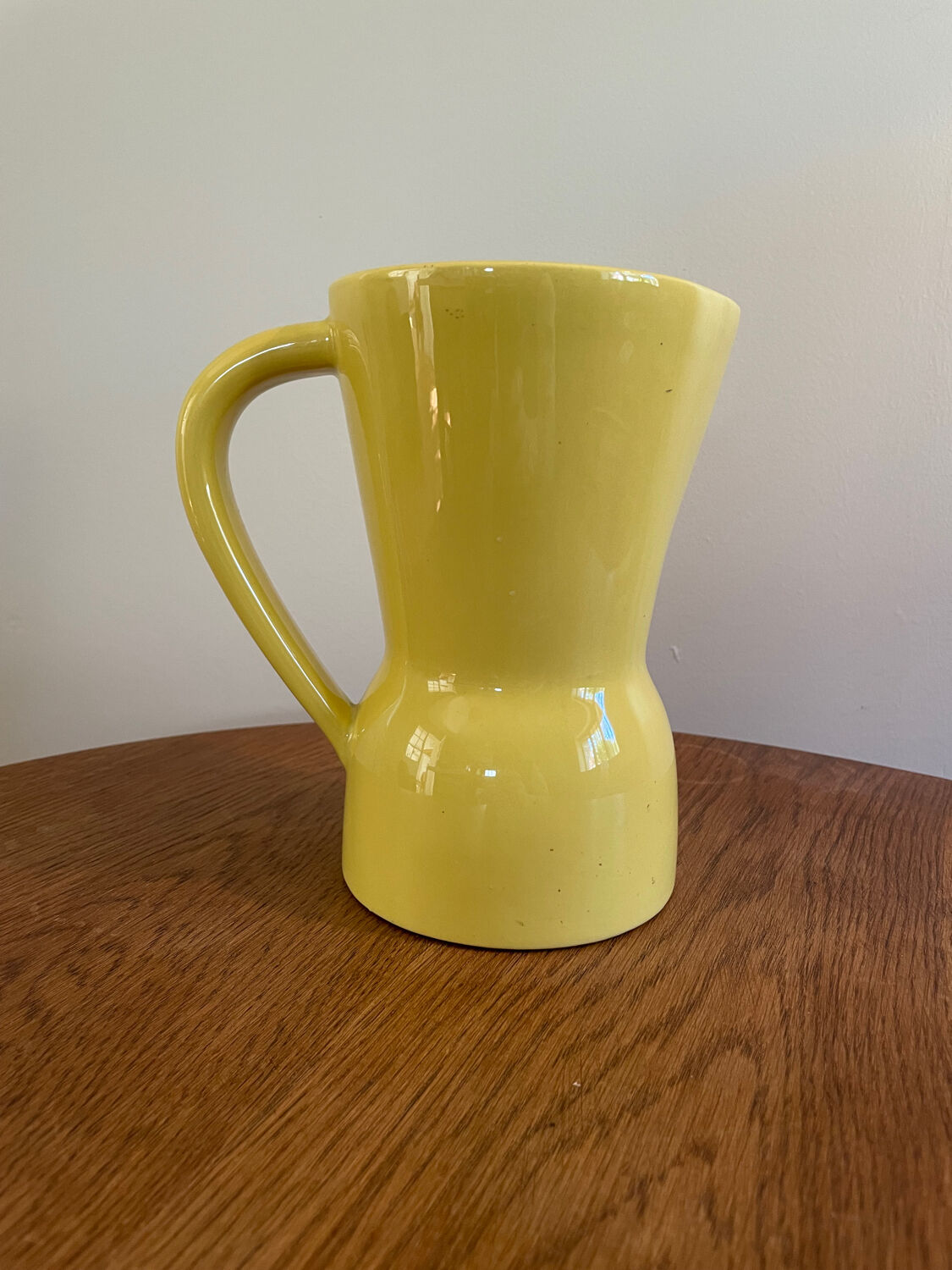 Vintage yellow pitcher Saint Clément 7821 Year 50