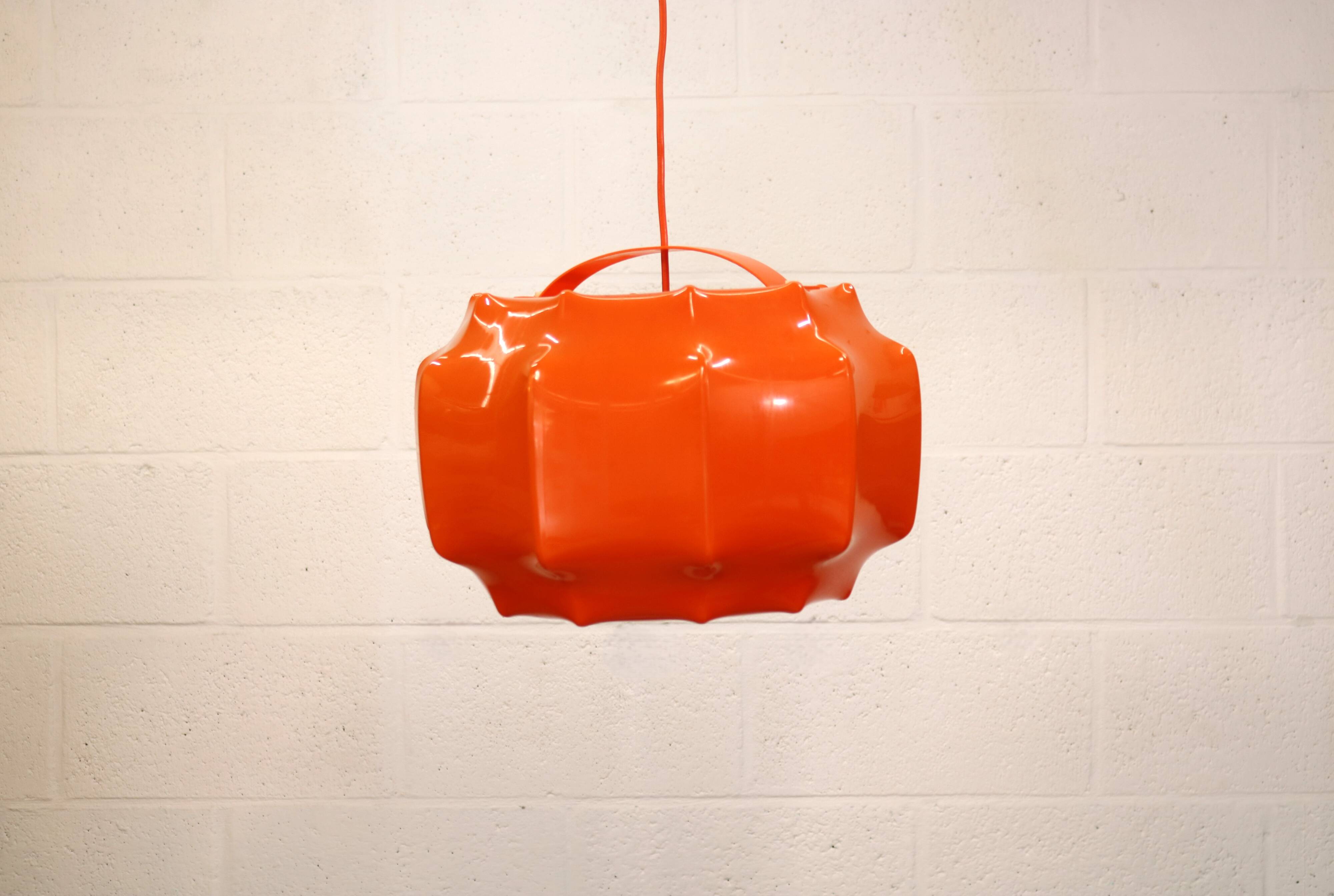 Space age cocoon pendant lamp*** Ilka Plast Waldrode *** German design