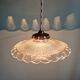 Art Deco pendant/portable lamp in clear glass, 1920s-30s