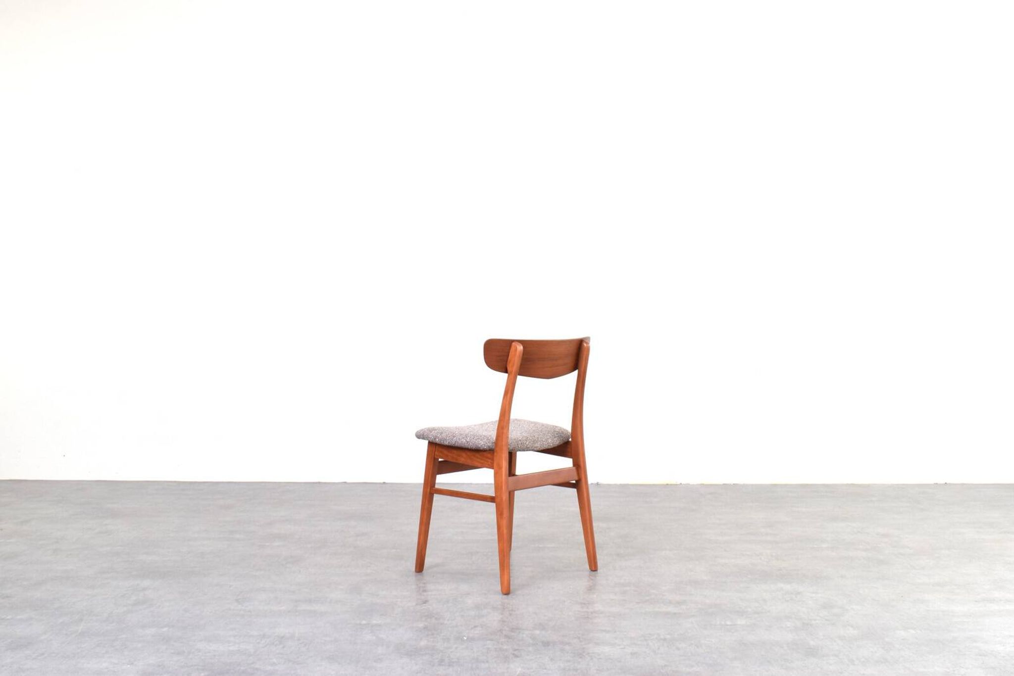 Mid-Century Danish Teak & Wool Dining Chairs from Farstrup, 1960s, Set of 4