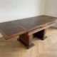 Solid wood dining table in Art Deco style