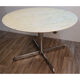 Table de repas vintage roche bobois en marbre et métal 1970