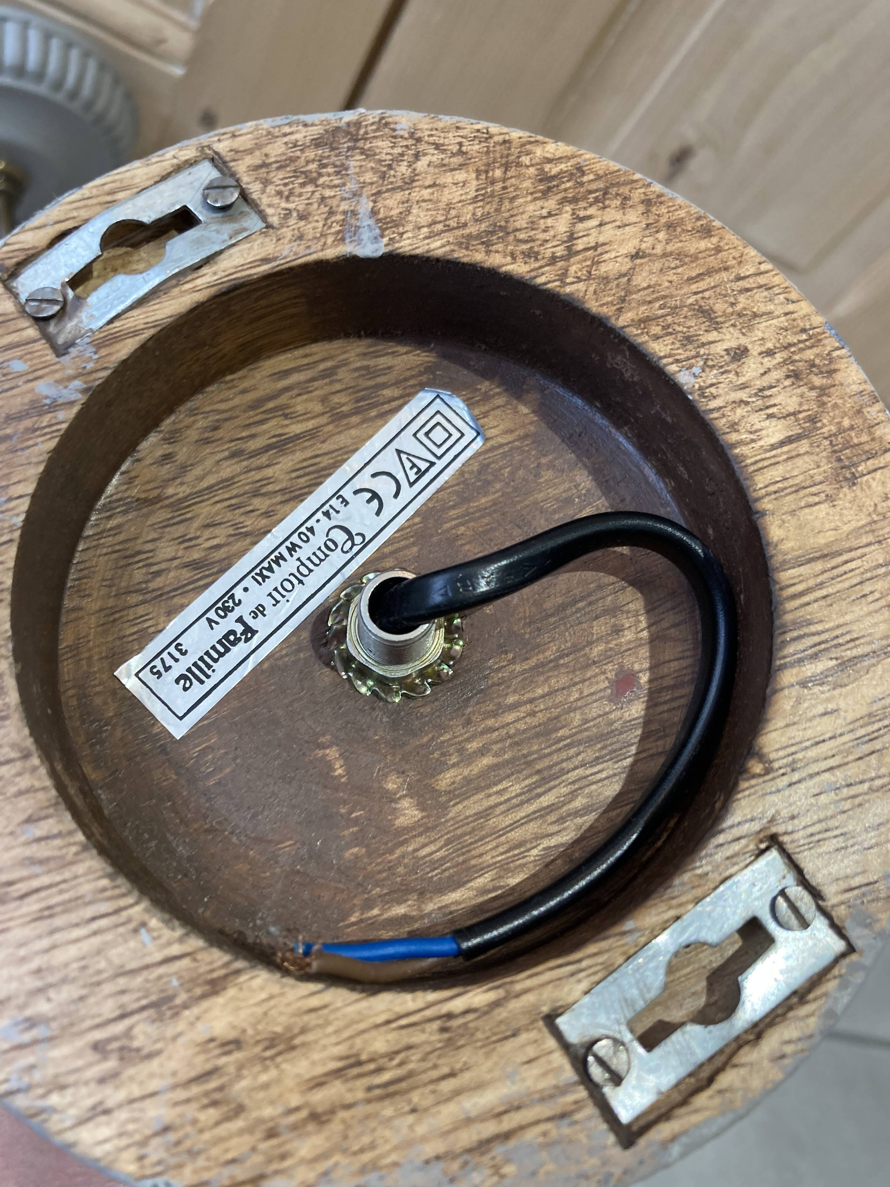 pair of pink Clichy glass wall lights