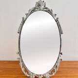 Oval table top face mirror by atsonea