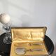 Art Deco dessert service covers in silver metal