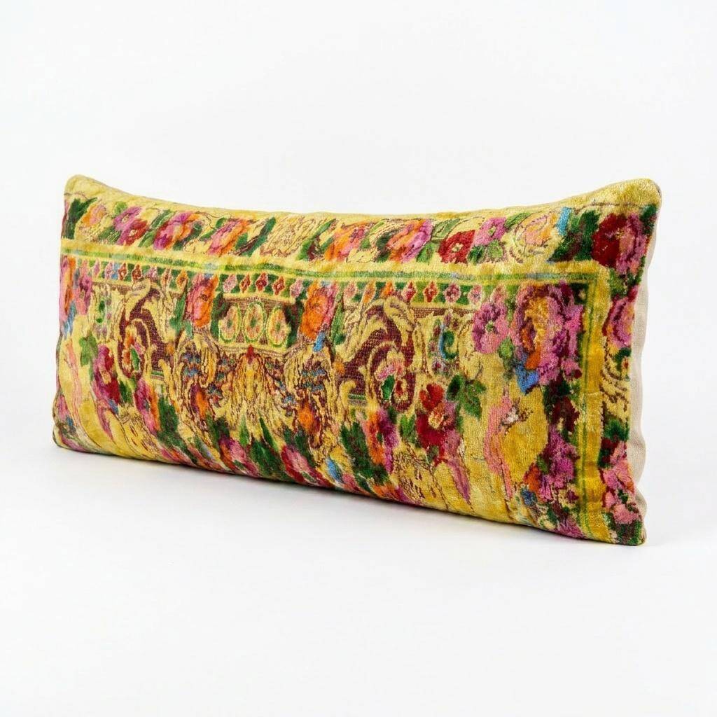 Vintage velvet cushion cover 41x122 cm