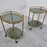 Paire de chariots à boissons 1970