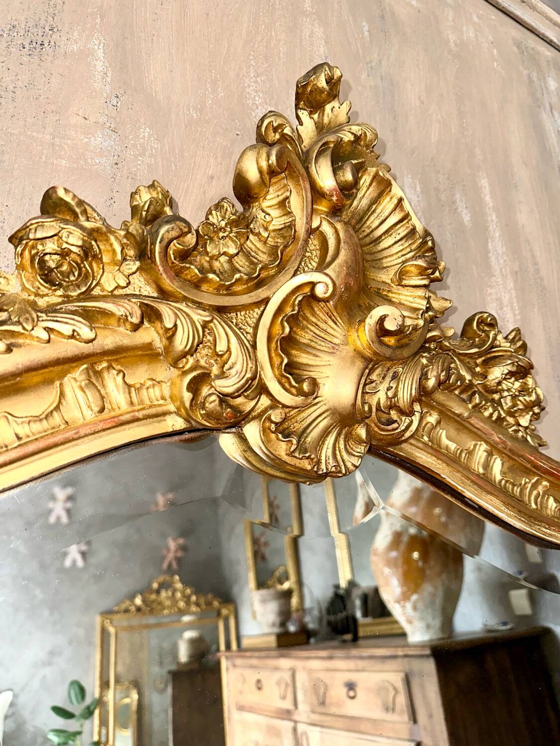 Antique Louis XV style mirror