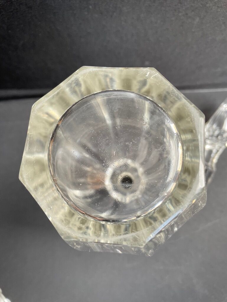 Large decanter - Louis Philippe - Strong crystal and silver