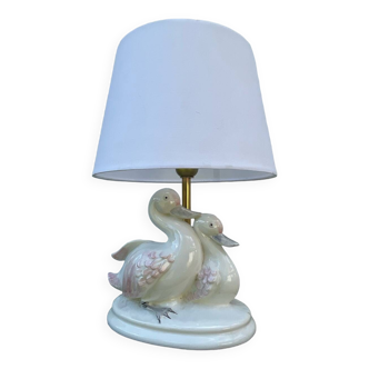 Earthenware duck zoomorphic lamp
