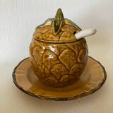 Vintage Pineapple Barbotine Jam Jar