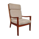 Fauteuil "senator" par Ole Wanscher pour Poul Jeppesen, Danemark 1960s