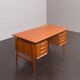 Freestanding teak desk, model 75 Gunni Omann for Omann Jun's Møbelfabrik