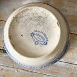 Bowl, earthenware dish from Sarreguemines, planter model.