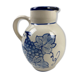 Ceramic pitcher decorated grapes