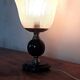 Art Deco bedside lamp on marble base
