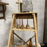 old wooden step stool