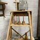 antique wooden step stool
