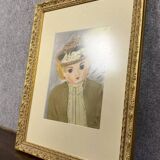 Tableau époque Art Déco / aquarelle vers 1930