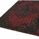 Overdyed Wool Vintage Handmade Carved Rug 169 cm x 288 cm