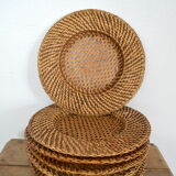 6 rattan sub-plates