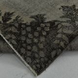 Gray & Black Oriental Vintage Rug, 220x317Cm