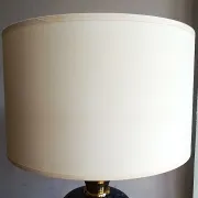 LE DAUPHIN lamp in vintage ceramic and brass