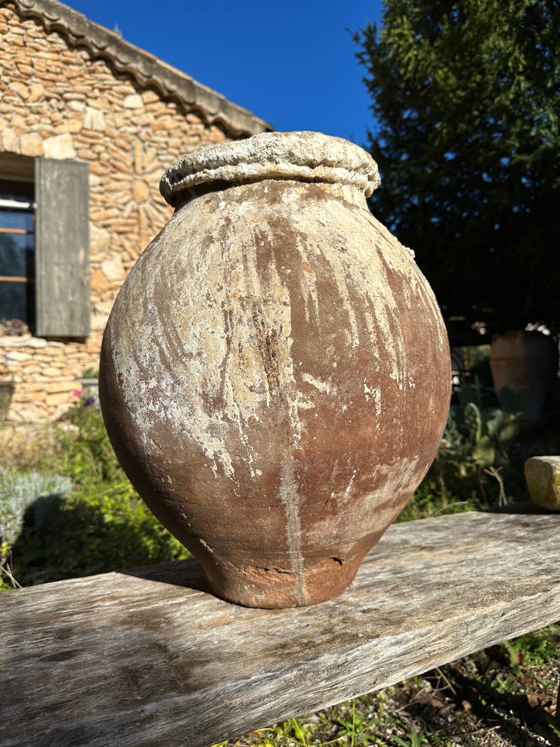 Terracotta pottery jar