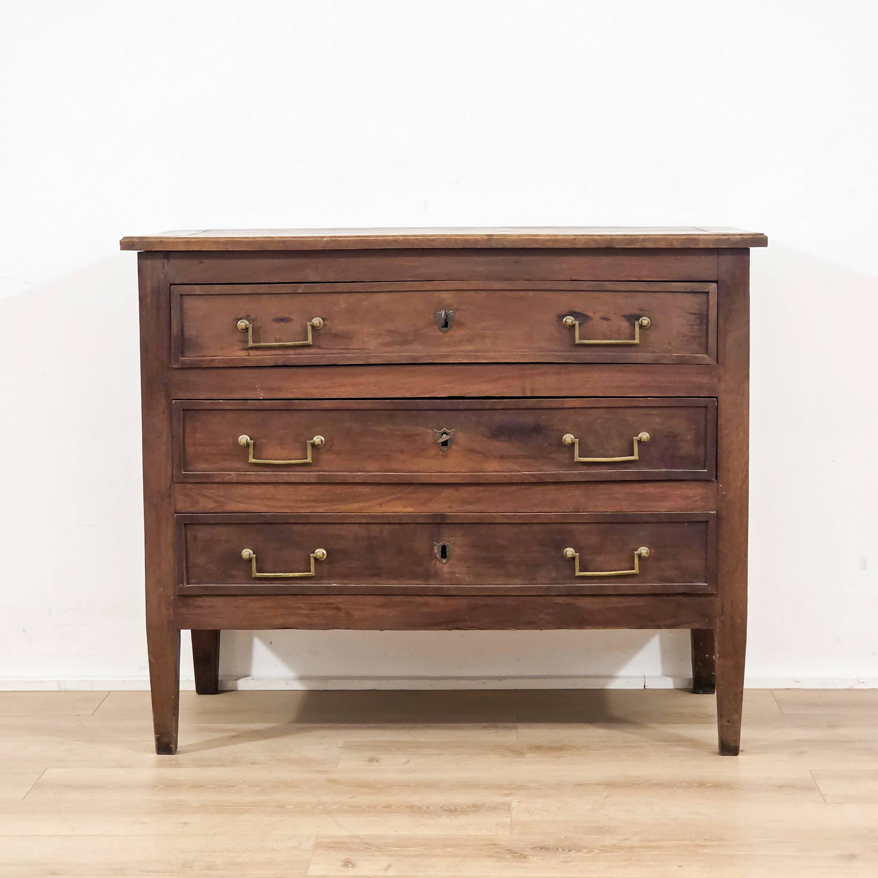 Solid wood commode in Louis XVI style / late 18th century