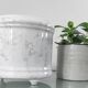 Vintage tripod cache-pot in glazed earthenware with a bubble decoration.