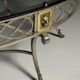 Empire style coffee table metal with glass top