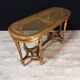 Piano bench cannée Louis XVI style in gilded wood