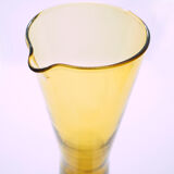 Scandinavian yellow glass pitcher